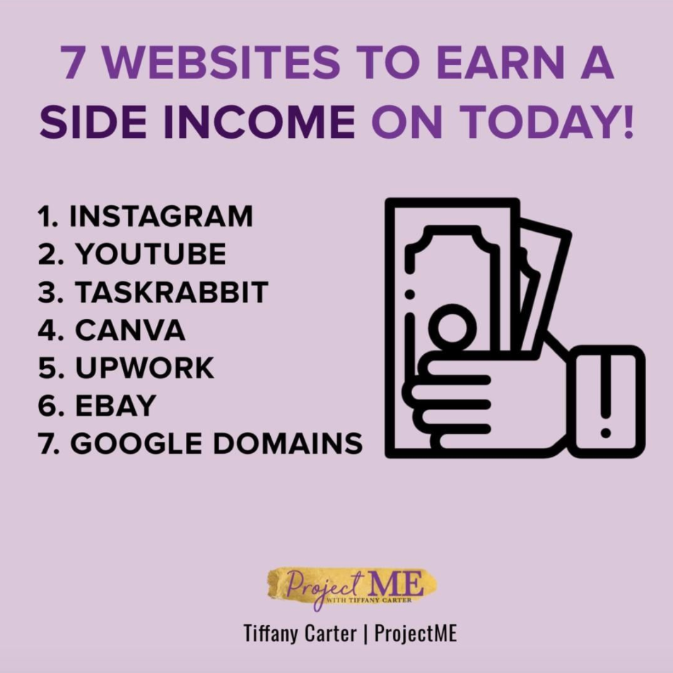 7 Websites to Earn a Side Income On - Projectmewithtiffany